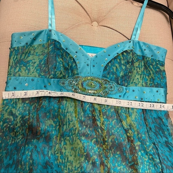 Laundry by Shellli Segal cocktail Silk dress Sz 6 - Picture 11 of 13